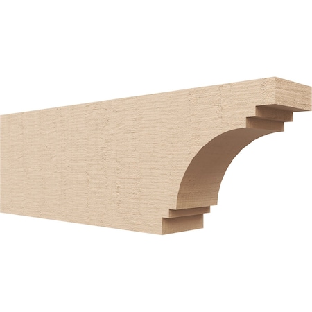 Ekena Millwork 4in. W x 8in. H x 24in. L Pescadero Woodgrain TimberThane Rafter Tail, Primed Tan RFTUR04X08X24PECRCPR